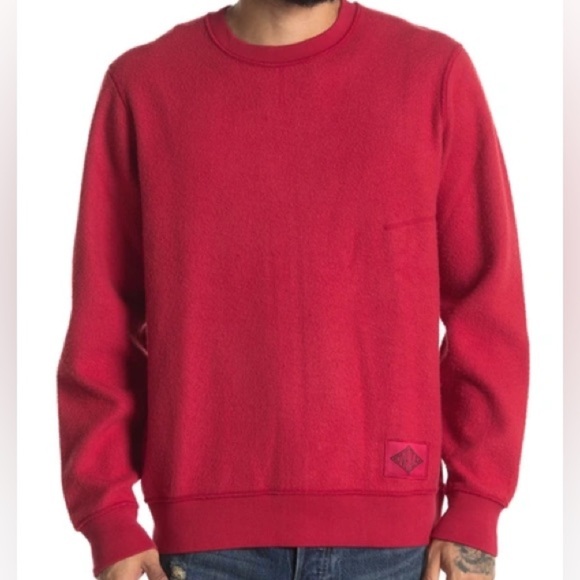 Ovadia & Sons Red Dune Inside Out Sweatshirt Mens Crew Neck Sweatshirt Size XL - Picture 3 of 14